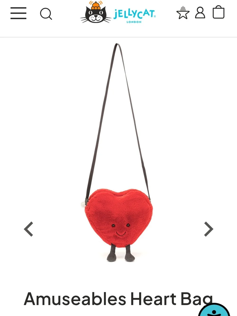 Jellycat Red Plush Crossbody Handbag